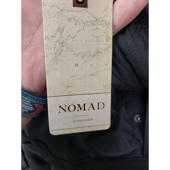 Nomad by Craft Flow Men's Black Pullover Jacket Fleece 1/4 Snap Up Sweater Large - Picture 5 of 13